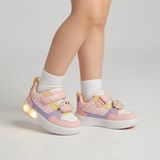 Vicco Işıklı Hafif Ortopedik Iç Taban Ayak Destekli Rahat/konforlu Pu(Poliüretan) Çocuk Sneaker Spor Ayakkabı - Pudra