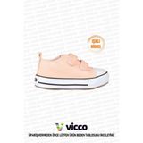 Vicco Işıklı Kız Bebek ve Çocuk Pudra Spor Ayakkabı Düz Tabanlı Yumuşak Yapı ile Rahat Kullanım