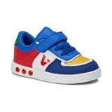 Vicco Işıklı Sneaker Ayakkabı Erkek Çocuklar İçin Düz Taban P.U Malzeme ile Renkli Tasarım - Saks - Mavi