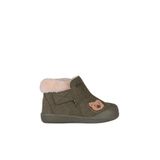VİCCO Kind Kürklü Unisex İlk Adım Bot (Haki, 21 Numara)