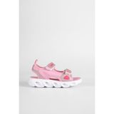 Vicco Kız Çocuk Pembe Sandalet Smart Step Tekstil Malzeme ile Işıklı Özellikli