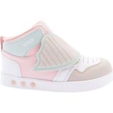 Vicco Kız Çocuk Sneakers Işıklı Bot Tekstil Malzeme Düz Taban 27 Numara Pembe - Beyaz