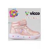 Vicco Klint 946.B25k.419 Anatomik Taban Işıklı Kız Çocuk Bot Pudra 24-28