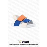 Vicco Krixi Model Erkek Bebek ve Çocuk Sandalet Beyaz/Saks Mavi