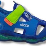 Vicco Live İlk Adım Bebek Saks Mavi Işıklı Sandalet Ayakkabı