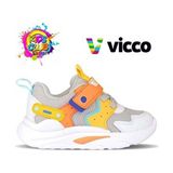 Vicco Ortopedik Çocuk Spor Ayakkabı Kadın Suni Deri Gri Düz Taban İlk Adım Modeli
