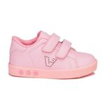 Vicco Oyo Işıklı Pembe Sneaker Erkek Çocuk İlk Adım Ayakkabı Düz Tabanlı Konforlu Tasarım