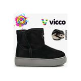 Vicco Pak Phylon Kauçuk Taban Kar Botu Ortopedik Çocuk Bot SİYAH