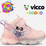 Vicco Pedri Işıklı Boğazlı Ortopedik Çocuk Spor Ayakkabı - Pudra