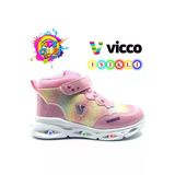Vicco Poni 946.B25k.430 Anatomik Taban Işıklı Kız Çocuk Bot Pembe 22-25