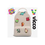 Vicco Pvc Mini Boy Çocuk Plaj Çantası Kreş Çantası Sırt Çantası Okul Çantası Unisex Çanta - Gri