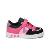 VİCCO Sam Işıklı Kız Bebek Sneaker (Siyah/Fuşya, 22 Numara)