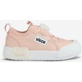 Vicco Unisex Işıklı Akıllı Bağcık Ortopedik Keten Kız Erkek Çocuk Spor Ayakkabı - Pembe