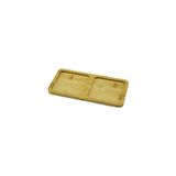 Vice 2 BÖLMELİ DİKDÖRTGEN AHŞAP BAMBU YAĞDANLIK ALTLIK MİNİ TEPSİ 20X10X0.8CM GO-53-vice 01928