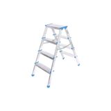 Vice 4+4 ÇİFT BASAMAKLI ALÜMİNYUM METAL MERDİVEN YÜKSEKLİK = 92CM BAŞ GENİŞLİK = 8CM (4915)