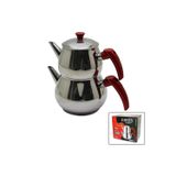 Vice AİLE BÜYÜK BOY KÜRE ÇELİK ÇAYDANLIK SETİ ÜST: 1.2LT - ALT: 2LT GO-53-vice 01775