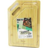 Vice Avm 2PCS SETKIRIK KENARLI - OVAL DELİKLİ AHŞAP BAMBU KESİM PANOSU - KESME TAHTASI 18X28X1CM--22X32X1CM GO-53-vice 01325