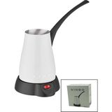 Vice Avm BEYAZ ELEKTİRKLİ CEZVE TÜRK KAHVE MAKİNESİ 5 FİNCAN - 400ML HAZNE PASLANMAZ ÇELİK 360 DERECE DÖNEBİLME SCM-2960 GO-53-vice 01719