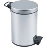 Vice Avm Pedallı 3lt Krom Metal Çöp Kovası GO53/01023