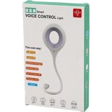 Vice Avm USB Smart Voıce Control Light Sesli Işık Ayarlı Mini Yuvarlak USB 16 Ledli Lamba Akrobat Kollu 2W 5V-0.5A Go-53-Vice 05398
