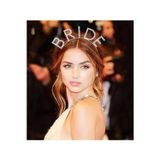 Vice Bekarlığa Veda Mega Boy Kristal Taşlı Gümüş Bride Taç Gelin Tacı 20X21 cm GO-53-vice 04654