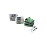 Vice BESLENME KUTUSU 3 KATLI X 420ML - ÇATAL - KAŞIK - TEKLİ TAŞIMA KULP RENKLİ PLASTİK GO-53-vice 0153