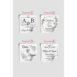 Vice Çikolata Etiketi - Özel gün etiketi (3.8 cm) 80 Adet kare minimal etiket