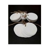 Vice Fiyat / Hediye Etiketi / Beyaz Yuvarlak Karton 100 Adet (5 CM)