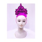 Vice Happy Birthday Neon Fuşya Renk Doğum Günü Tacı 24x15 cm GO-53-vice 04732