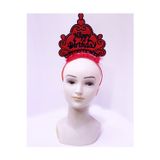 Vice Happy Birthday Neon Kırmızı Renk Doğum Günü Tacı 24x15 cm GO-53-vice 04729
