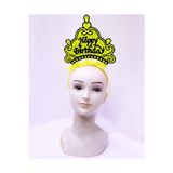 Vice Happy Birthday Neon Sarı Renk Doğum Günü Tacı 24x15 cm GO-53-vice 04734