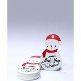 Vice Kardan Adam Temalı Yeni Yıl Etiketi - Happy New Year -Yılbaşı Etiketi (3,8 x 6,5 Cm) 60 Adet - Beyaz - KARTON
