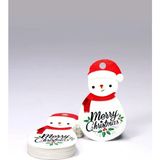 Vice Kardan Adam Temalı Yeni Yıl Etiketi -Merry Christmas -Yılbaşı Etiketi (3,8 x 6,5 Cm) 60 Adet- - Beyaz
