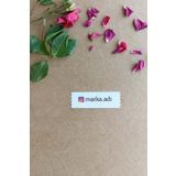Vice Kişiye özel etiket -144 adet bant etiketi - Marka Etiketi (1,8 x 5.5 cm)