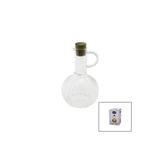 Vice MİNİ CAM YAĞDANLIK ÇİZGİLİ DESEN 300ML AHŞAP BAMBU MANTAR TIPA