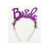 Vice Mor Renk Bekarlığa Veda İtalik Yazı Alyanslı Bride Taç GO-53-vice 04617