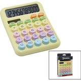 Vice PİLLİ - GÜNEŞ ENERJİLİ DAKTİLO TUŞ MODEL=RENKLİ 12 HANELİ HESAP MAKİNESİ 16X12X2CM 162GR GO-53-vice