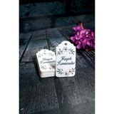 Vice Ramazan Etiketi - Hayırlı Ramazanlar Baskılı - 50 Adet Karton Bayram Etiketi (3.5 x 7 Cm) - --