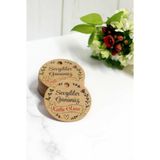Vice Sevgililer Günü Etiketi - Sevgililer Gününüz Kutlu Olsun Baskılı 60 Adet Kraft Karton Etiket (4cm) - 4 cm