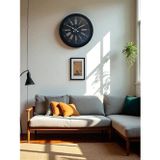 Vice Zentime 40 Cm Siyah Şık Duvar Saati