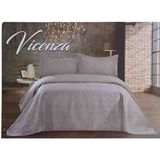 Vicenza Çift Kişilik Yatak Örtüsü & Volanlı Yastık Kılıfı*Takım - 240 x 260 cm - Açık Kahverengi