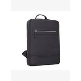 VICENZA Obsidian Black 13–14 inç Laptop Bölmeli Hakiki Deri Sırt Çantası