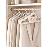 Vichy 5’li Kaymaz Çok Amaçlı Askı 42,2 Cm – Krem Renk Elbise ve Pantolon Askısı Vch-7018 Bej
