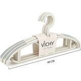 Vichy 5’li Kaymaz Yüzeyli Askı 40 cm – Krem Renk Elbise & Gömlek Askısı VCH-7024