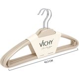 Vichy 5’li Kaymaz Yüzeyli Askı 42,5 cm – Bej Renk Elbise & Gömlek Askısı VCH-7023