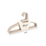 Vichy 5’li Kaymaz Yüzeyli Askı 45 Cm – Bej Renk Elbise ve Ceket Askısı Vch-7025 Beyaz