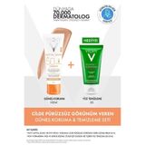Vichy Capital Soleil Renkli Güneş Kremi SPF50+ ve Normaderm Yüz Temizleme Jeli Seti, 50ml + 50ml