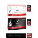 Vichy Dercos Aminexil Clinical 5 Saç Dökülme Karşıtı Serum, 21 x 6 ml, Erkek ve Kadın Seti