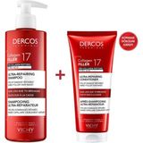 Vichy Dercos Collagen 17 Filler Dökülme Karşıtı Şampuan 400 ml ve 200 ml Saç Kremi Tüm Saç Tipleri İçin