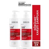 Vichy Dercos Energising - Amınexıl® Ve Pp/B5/B6 Vitaminleri İçeren Saç Dökülmesine Karşı Şampuan 2*400 Ml